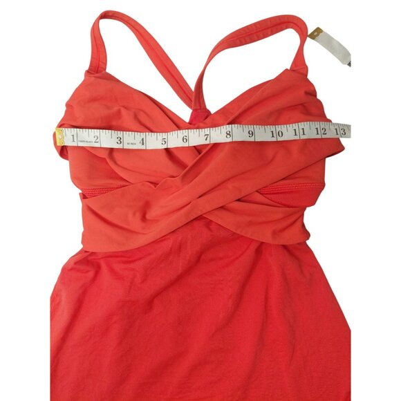 Lululemon Womens Red Criss-Cross Halter Top Size 6 - Picture 6 of 7